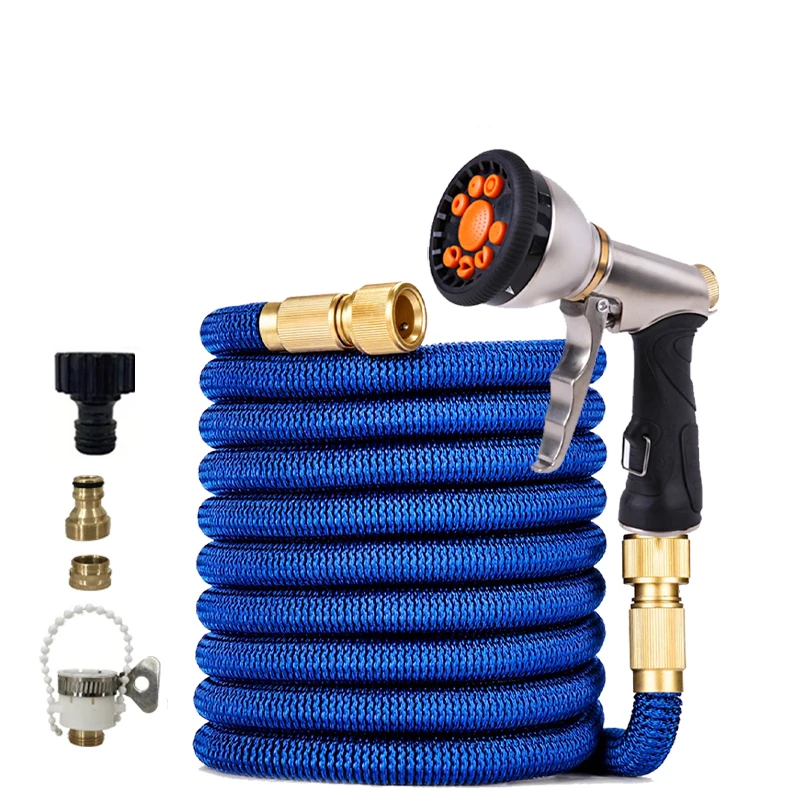 High Pressure Magic Garden Watering Hose, 25-100FT Flexible Water Pipe with Double Metal Connector, Car Wash Water Gun
High Pressure Magic Garden Watering Hose, 25-100FT Flexible Water Pipe with Double Metal Connector, Car Wash Water Gun 