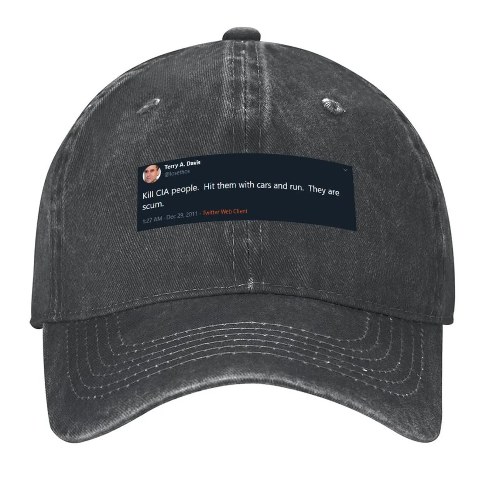 Terry A Davis CIA Tweet Baseball Cap luxury woman cap golf hat genuine Golf Cap Luxury man Men Luxury Brand Women's
Terry A Davis CIA Tweet Baseball Cap luxury woman cap golf hat genuine Golf Cap Luxury man Men Luxury Brand Women's