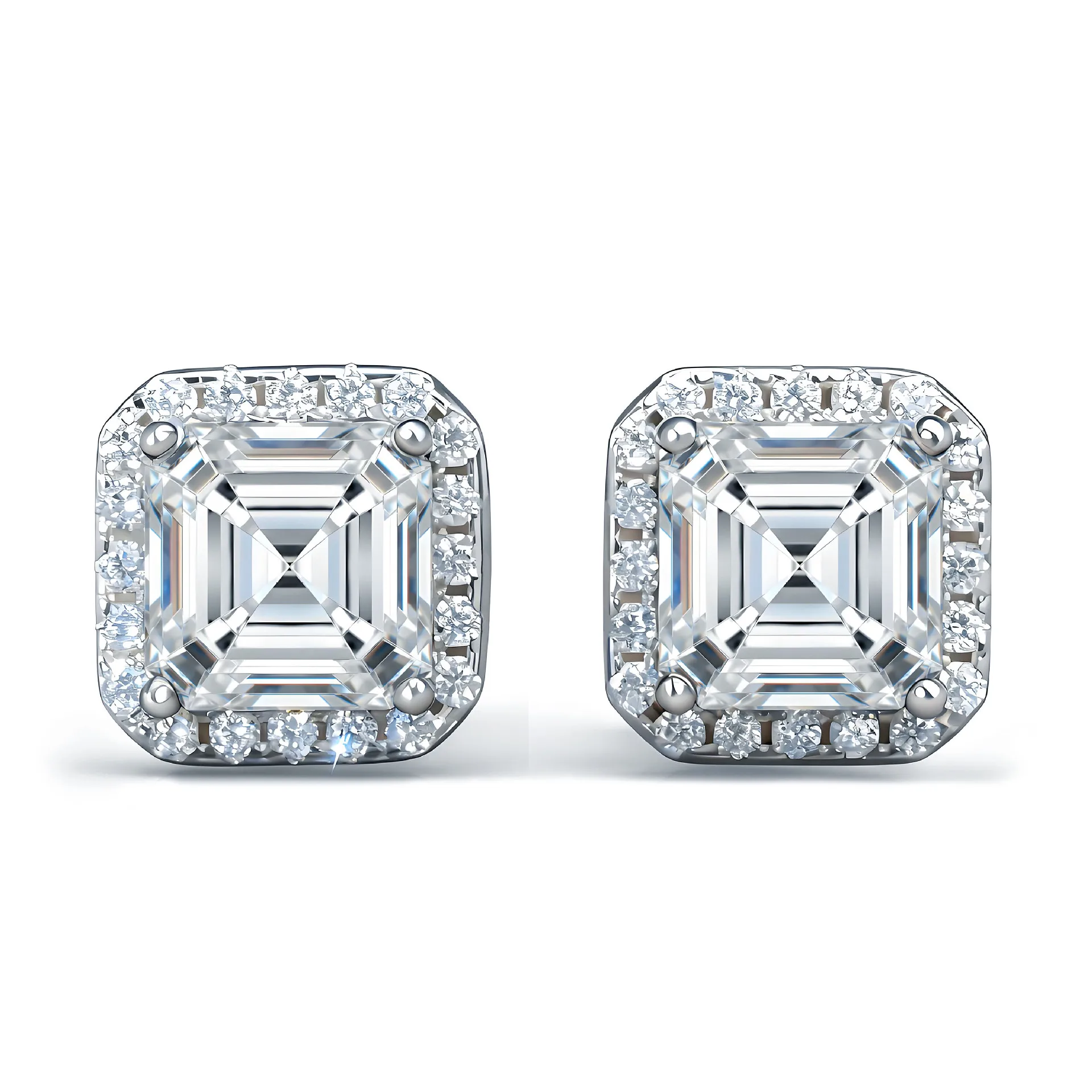 1 carat 6x6mm square moissanite stud earrings women's S925 silver fashion sugar cube women's exquisite earrings
1 carat 6x6mm square moissanite stud earrings women's S925 silver fashion sugar cube women's exquisite earrings
