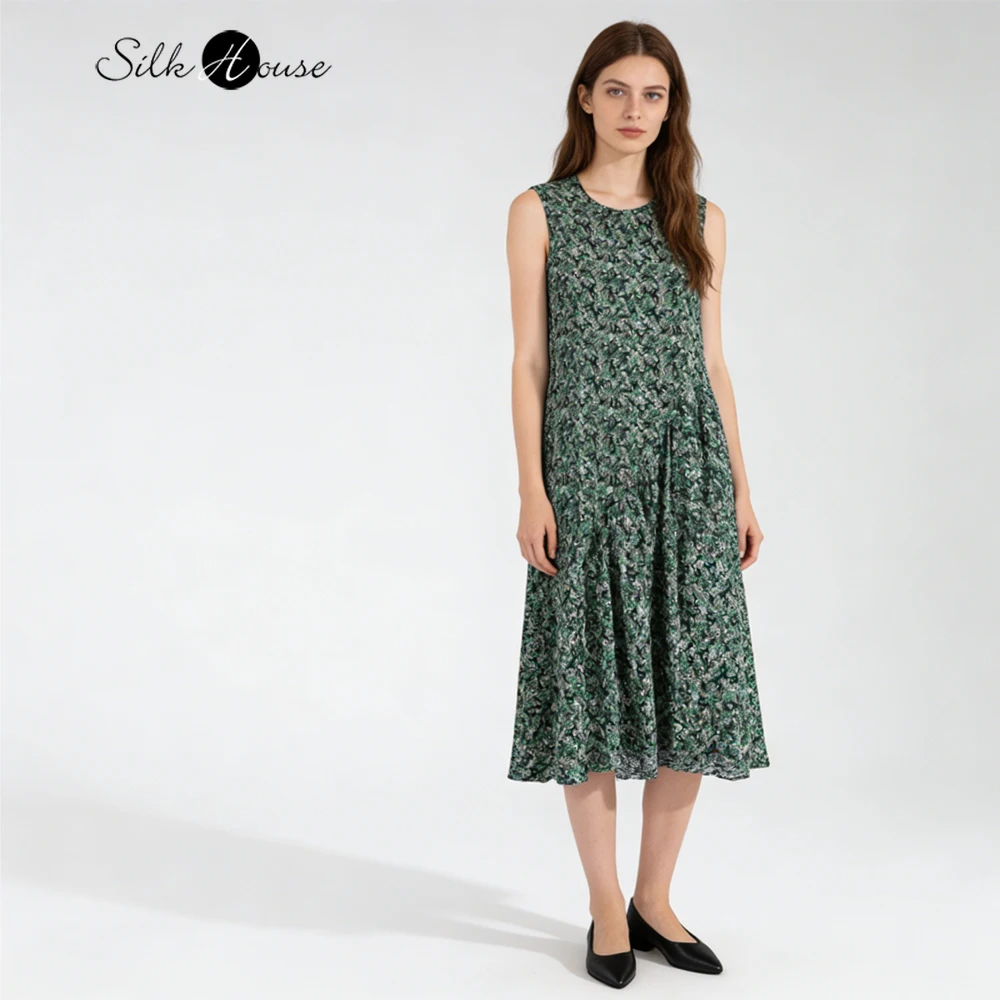 2.2m Large Swing Forest Style Cashew Flower 100% Natural Mulberry Silk Crepe De Chine Sleeveless Loose Vacation Style Dress
2.2m Large Swing Forest Style Cashew Flower 100% Natural Mulberry Silk Crepe De Chine Sleeveless Loose Vacation Style Dress