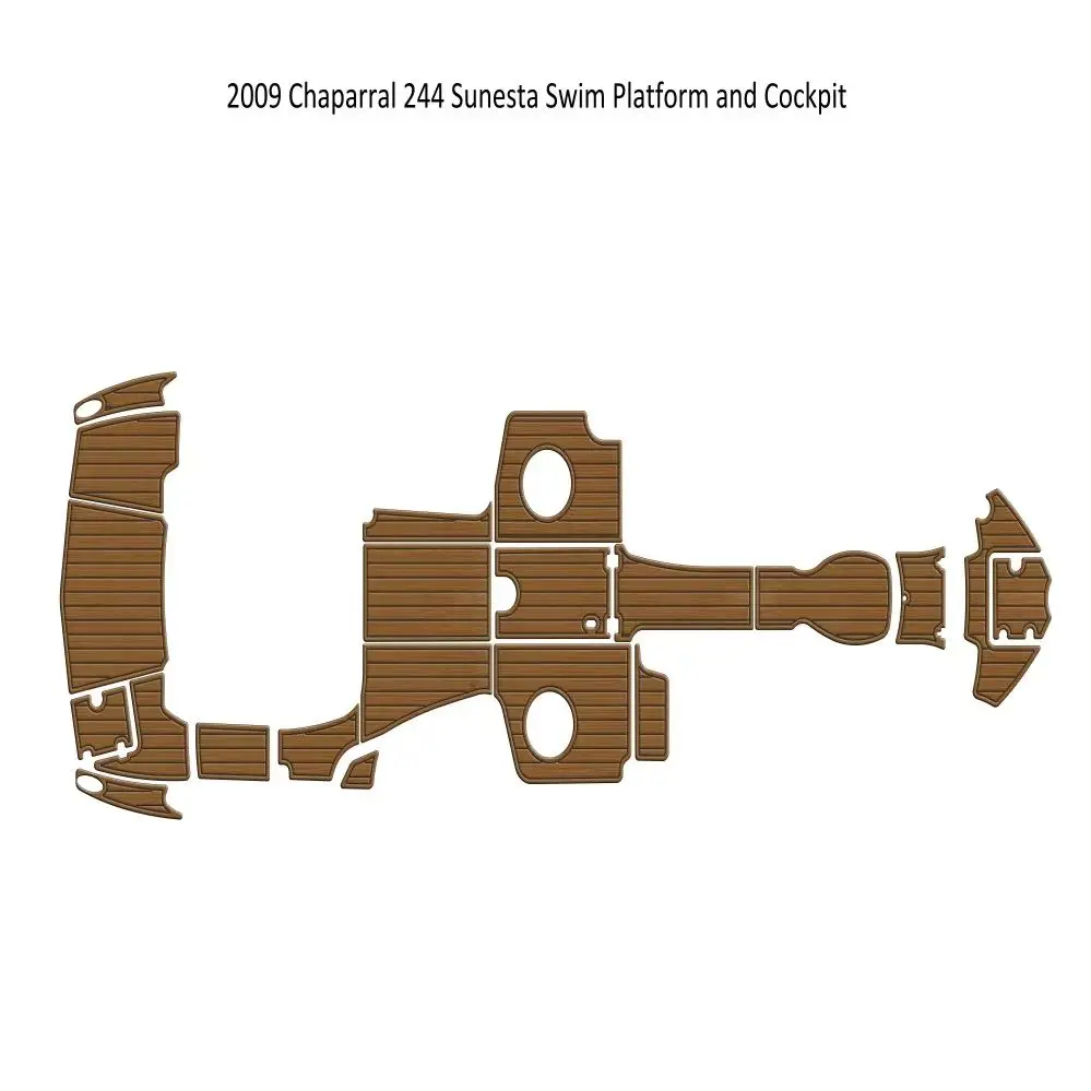 2009 Chaparral 244 Sunesta Платформа для плавания Кокпит Лодка EVA Пена из тикового дерева Напольный коврик Seadek Gatorstep Стиль Самоклеящаяся V513 9K4PA 
2009 Chaparral 244 Sunesta Платформа для плавания Кокпит Лодка EVA Пена из тикового дерева Напольный коврик Seadek Gatorstep Стиль Самоклеящаяся V513 9K4PA