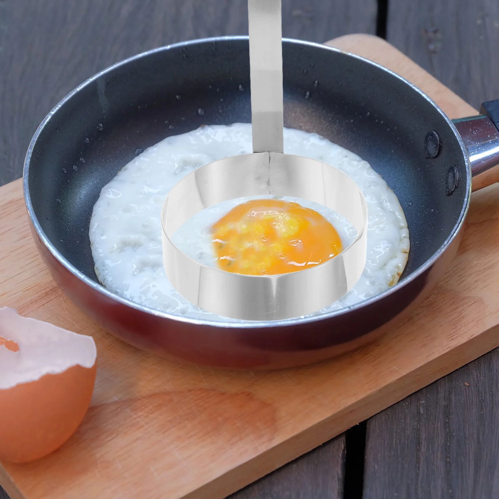 2Pcs Stainless Steel Egg Ring Pancake Mold Set Heart and Round Shape Fried Egg Cooker Breakfast Sandwich Ring Shaper
2Pcs Stainless Steel Egg Ring Pancake Mold Set Heart and Round Shape Fried Egg Cooker Breakfast Sandwich Ring Shaper