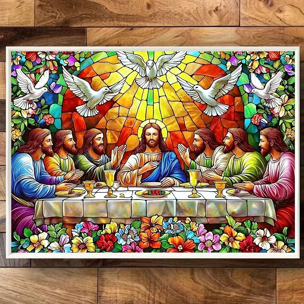 2000/1200/1000/500pcs Adult Jigsaw Puzzle - Last Supper Leonardo da Vinci Replica, Stained- Style Mosaic Art with Christ
2000/1200/1000/500pcs Adult Jigsaw Puzzle - Last Supper Leonardo da Vinci Replica, Stained- Style Mosaic Art with Christ