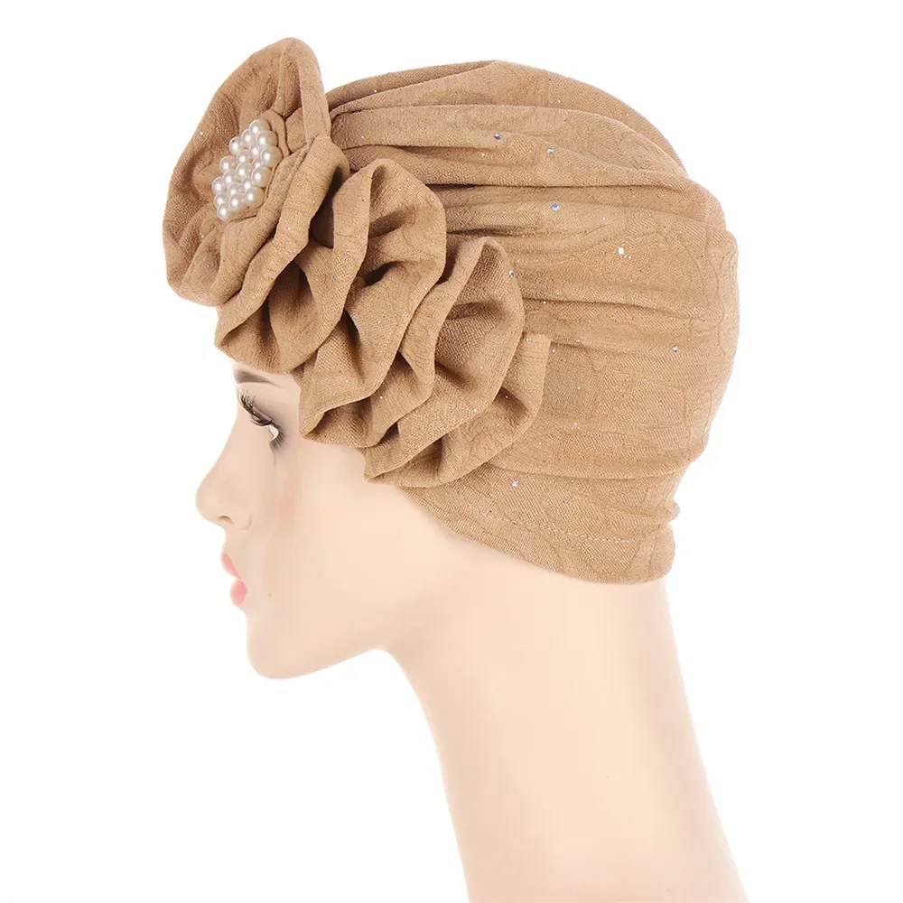 Fashion Women Flower Muslim Hijab Bonnet With Pearl Chemo Cap Cancer Islam Beanies Hair Loss Hat Wrap Scarf Femme Turban Mujer
Fashion Women Flower Muslim Hijab Bonnet With Pearl Chemo Cap Cancer Islam Beanies Hair Loss Hat Wrap Scarf Femme Turban Mujer