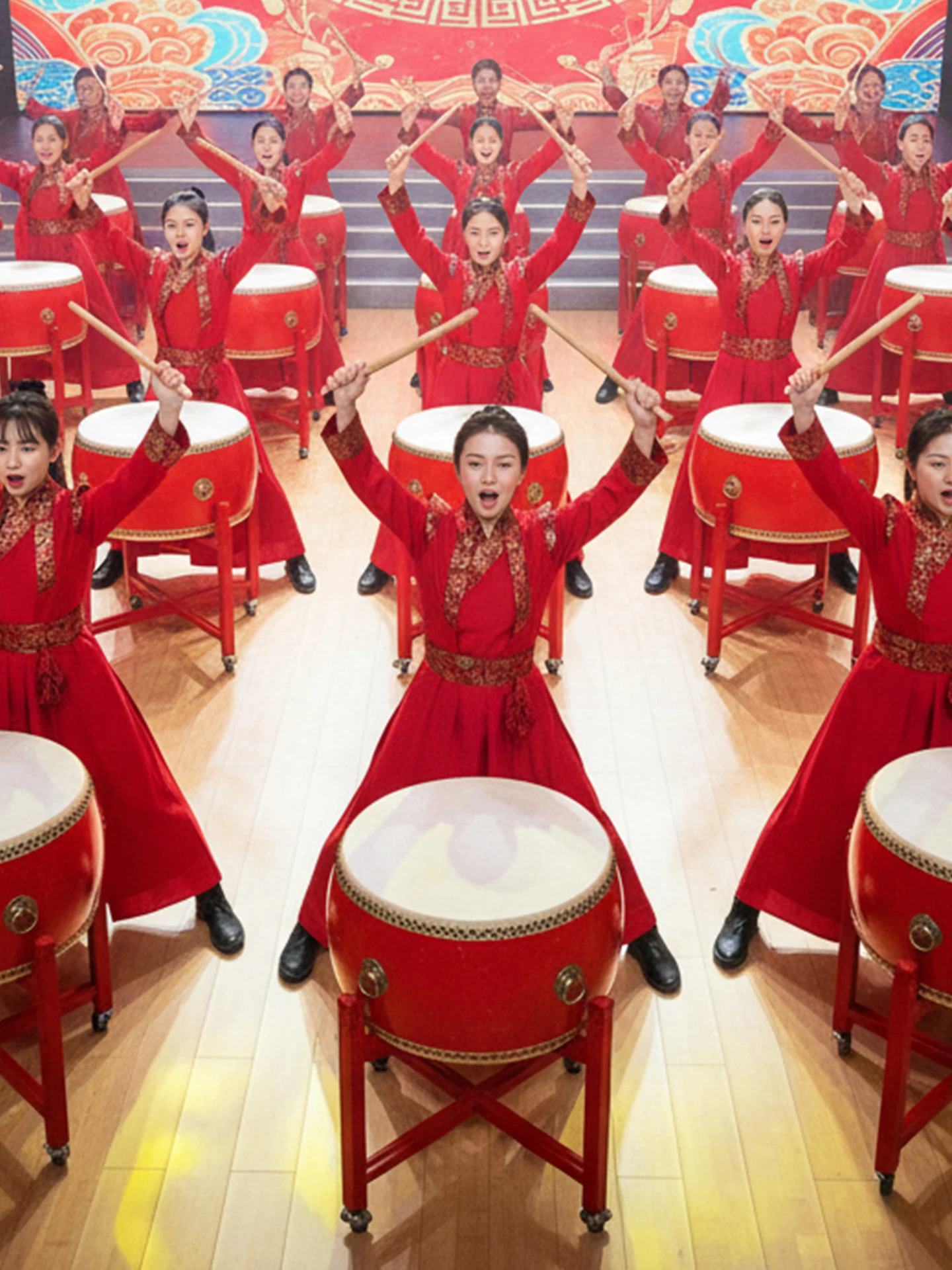 2025 New Adult Drumming Waist Drum Performance Costume Women Style Opening Dragon Dance Drumming Gongs Big Drum Winter
2025 New Adult Drumming Waist Drum Performance Costume Women Style Opening Dragon Dance Drumming Gongs Big Drum Winter