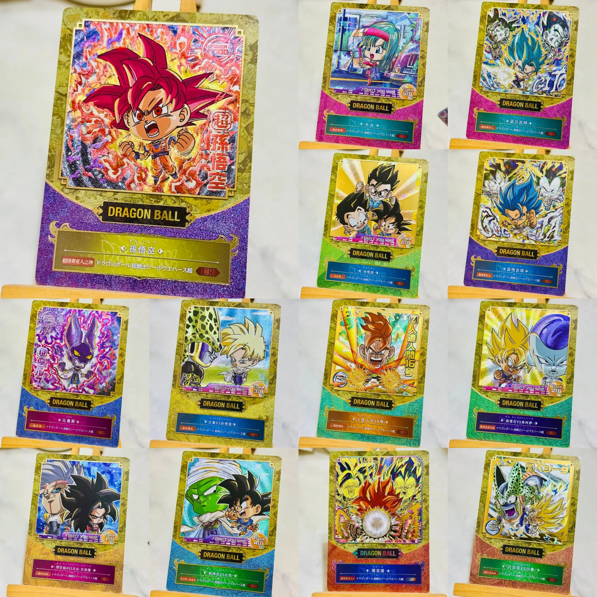 13Pcs/set Diy Self Made Dragon Ball Beerus Cell Collection Card Coarse Flash Hot Stamping Son Goku Anime Cards Gift Toys
13Pcs/set Diy Self Made Dragon Ball Beerus Cell Collection Card Coarse Flash Hot Stamping Son Goku Anime Cards Gift Toys