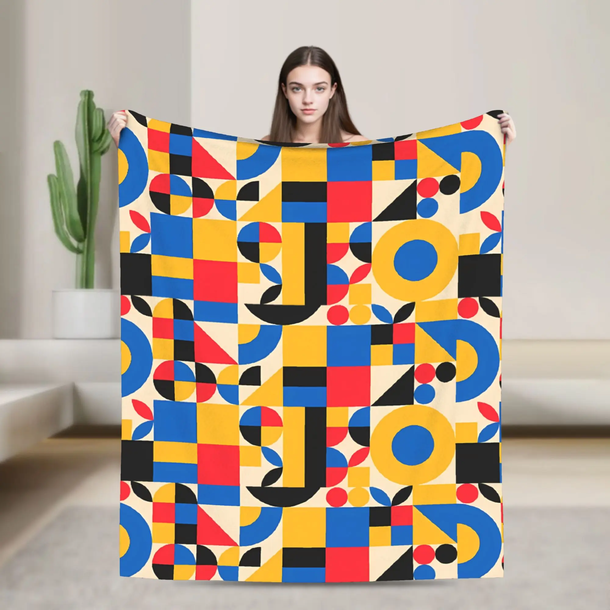 Bauhaus Modern Geometric Pattern Flannel Blankets Super Soft Throw Blanket for Couch Bed Travel Bedspread Sofa Bed Cover
Bauhaus Modern Geometric Pattern Flannel Blankets Super Soft Throw Blanket for Couch Bed Travel Bedspread Sofa Bed Cover