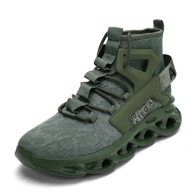 Men's high-top, large-sized casual sports shoes, anti-slip, breathable, woven mesh, loafers, running and tennis men's shoes
Men's high-top, large-sized casual sports shoes, anti-slip, breathable, woven mesh, loafers, running and tennis men's shoes