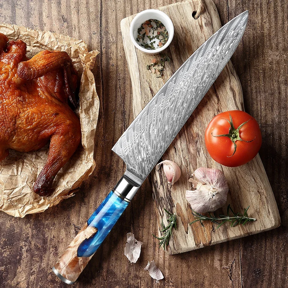 Damascus Steel Chef Knife 8 Inch Sharp Kitchen Cleaver Knife Pro Cooking Knife for Meat Vegetable Fish Fillet Salmon Knives
Damascus Steel Chef Knife 8 Inch Sharp Kitchen Cleaver Knife Pro Cooking Knife for Meat Vegetable Fish Fillet Salmon Knives