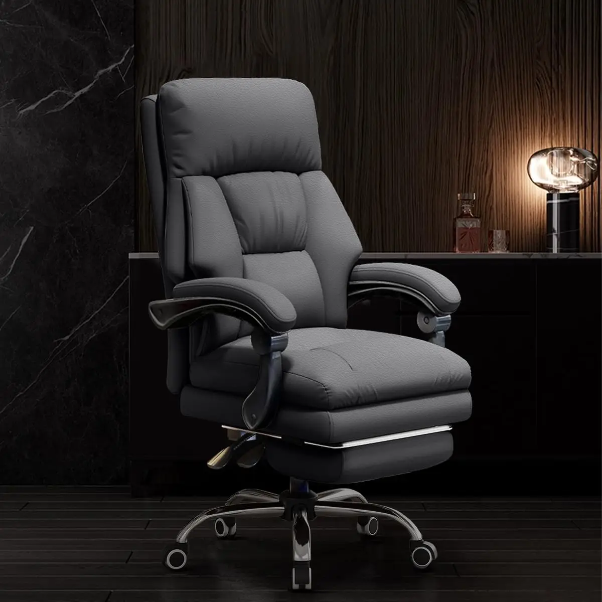 High Ba Office Chair Executive Desk Chair With Foot Rest Comfortable Computer Gaming Chairs Swivel Work Chair 
High Ba Office Chair Executive Desk Chair With Foot Rest Comfortable Computer Gaming Chairs Swivel Work Chair