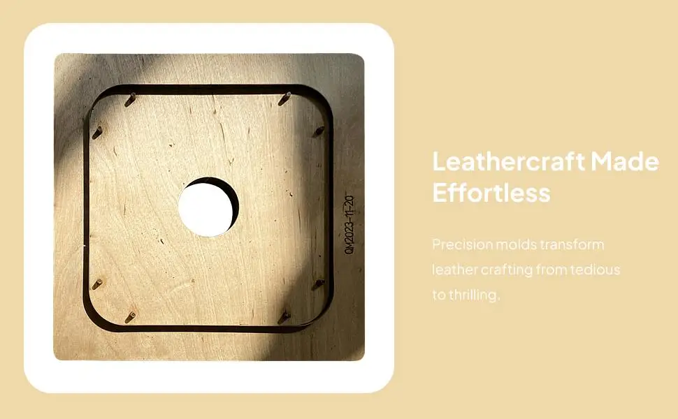 Leather Tray Plate Die Wooden Mold Punch for DIY Crafting Tools Kit for Work with Leather
Leather Tray Plate Die Wooden Mold Punch for DIY Crafting Tools Kit for Work with Leather