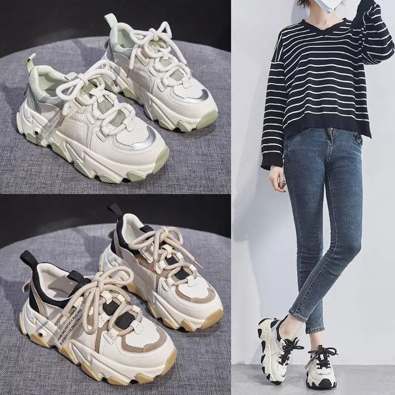Women's Breathable Leather Sport Shoes Lightweight Thick Bottom Casual Style round Toe Flat Heel Comfortable Daily Wear
Women's Breathable Leather Sport Shoes Lightweight Thick Bottom Casual Style round Toe Flat Heel Comfortable Daily Wear