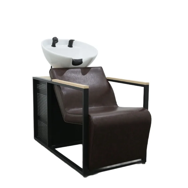 Retro seated shampoo bed semi-reclining flush bed
Retro seated shampoo bed semi-reclining flush bed