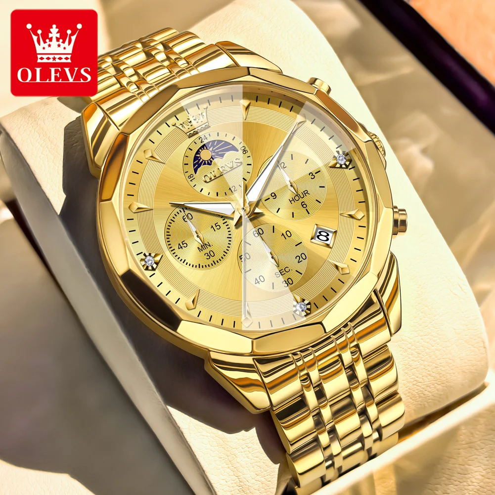 OLEVS лучший бренд класса люкс мужские кварцевые часы оригинальные водонепроницаемые многофункциональные модные деловые мужские наручные часы из нержавеющей стали
OLEVS лучший бренд класса люкс мужские кварцевые часы оригинальные водонепроницаемые многофункциональные модные деловые мужские наручные часы из нержавеющей стали