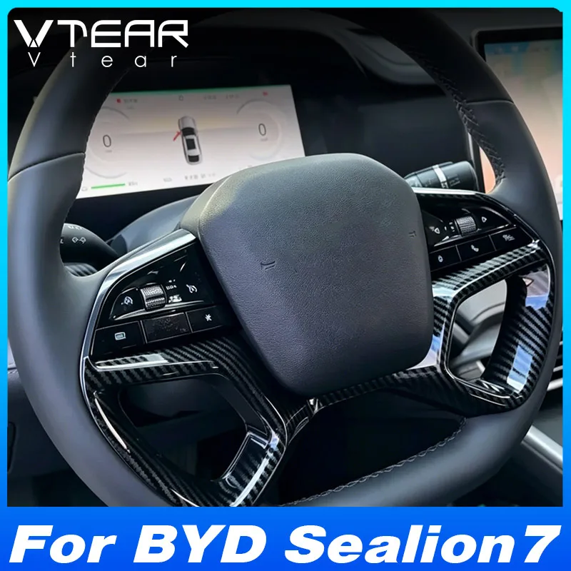For BYD Sealion 7 2024-2026 Car Steering Wheel Trim Sticker Chrome Cover Interior Modification Products Accessories
For BYD Sealion 7 2024-2026 Car Steering Wheel Trim Sticker Chrome Cover Interior Modification Products Accessories