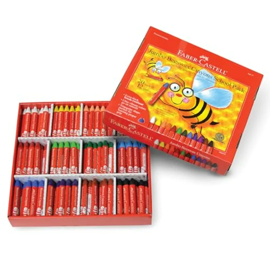 Brilliant Beeswax Crayons Classroom Pack Smooth Vibrant Coloring with Jumbo Crayons Screen-Free Creative Art Supplies for Ages
Brilliant Beeswax Crayons Classroom Pack Smooth Vibrant Coloring with Jumbo Crayons Screen-Free Creative Art Supplies for Ages