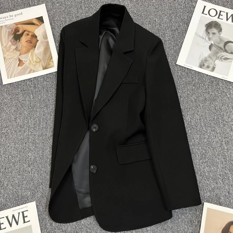 Casual Blazers Women Solid Fashion Elegant Streetwear Office Lady Simple All-match Vintage Chic Temperament Loose Outwear Spring
Casual Blazers Women Solid Fashion Elegant Streetwear Office Lady Simple All-match Vintage Chic Temperament Loose Outwear Spring