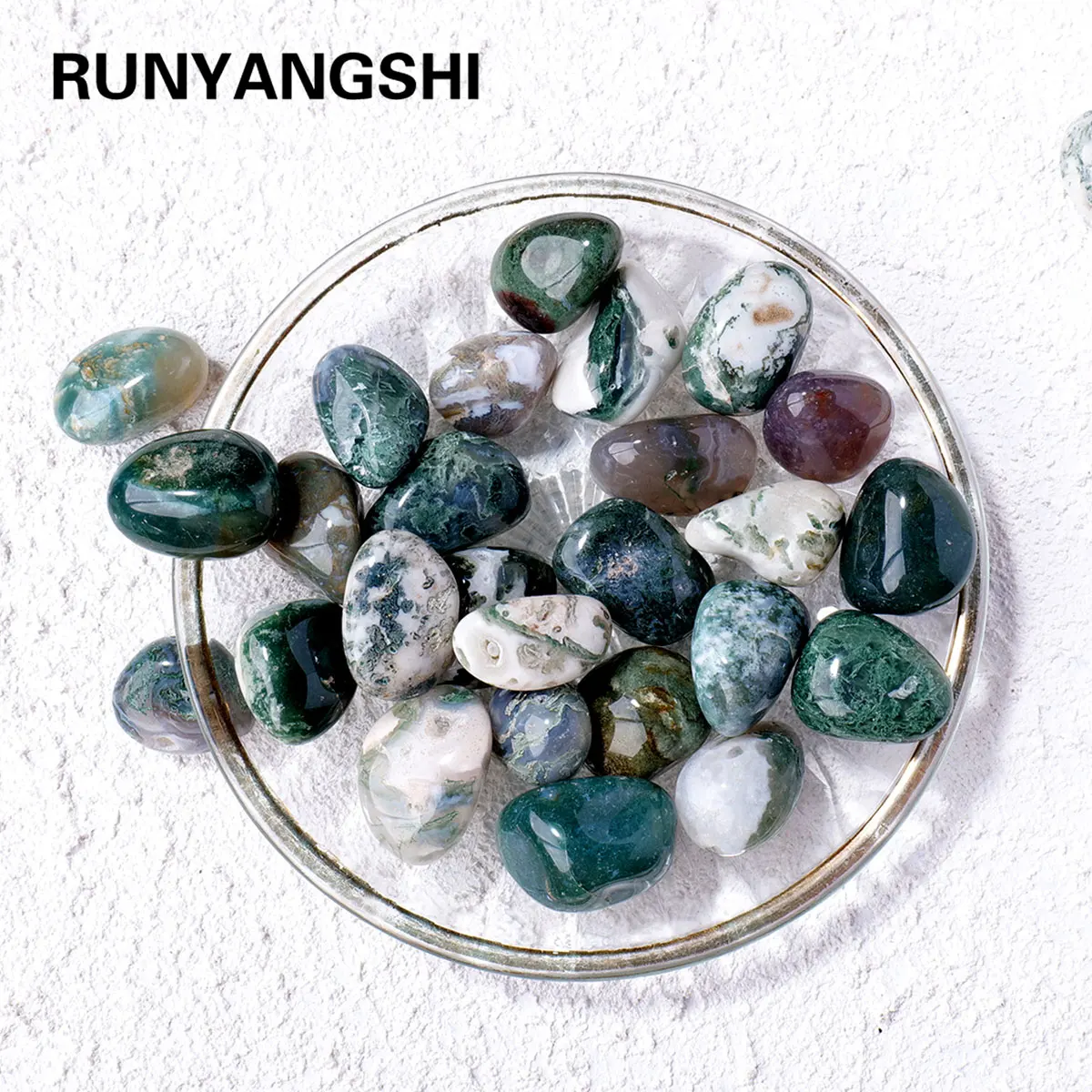 50g/bag Natural Moss Agate Rolling Stones Bulk Quartz Healing Gemstones Gravel Garden Fish Tank Decorative Stone
50g/bag Natural Moss Agate Rolling Stones Bulk Quartz Healing Gemstones Gravel Garden Fish Tank Decorative Stone