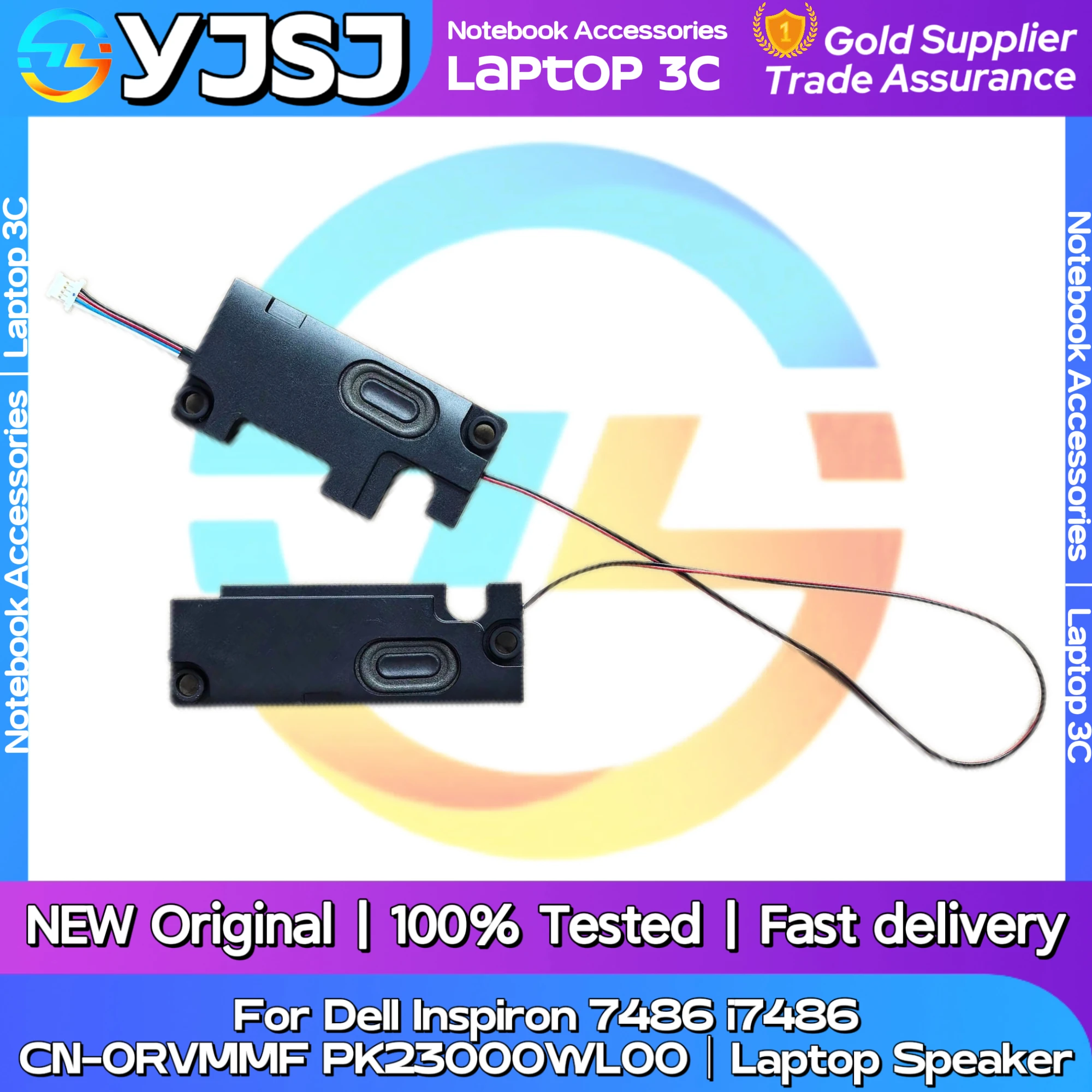 New Original Laptop Notebook Audio Speaker For Dell Inspiron 7486 i7486 built-in speaker horn audio CN-0RVMMF PK23000WL00
New Original Laptop Notebook Audio Speaker For Dell Inspiron 7486 i7486 built-in speaker horn audio CN-0RVMMF PK23000WL00