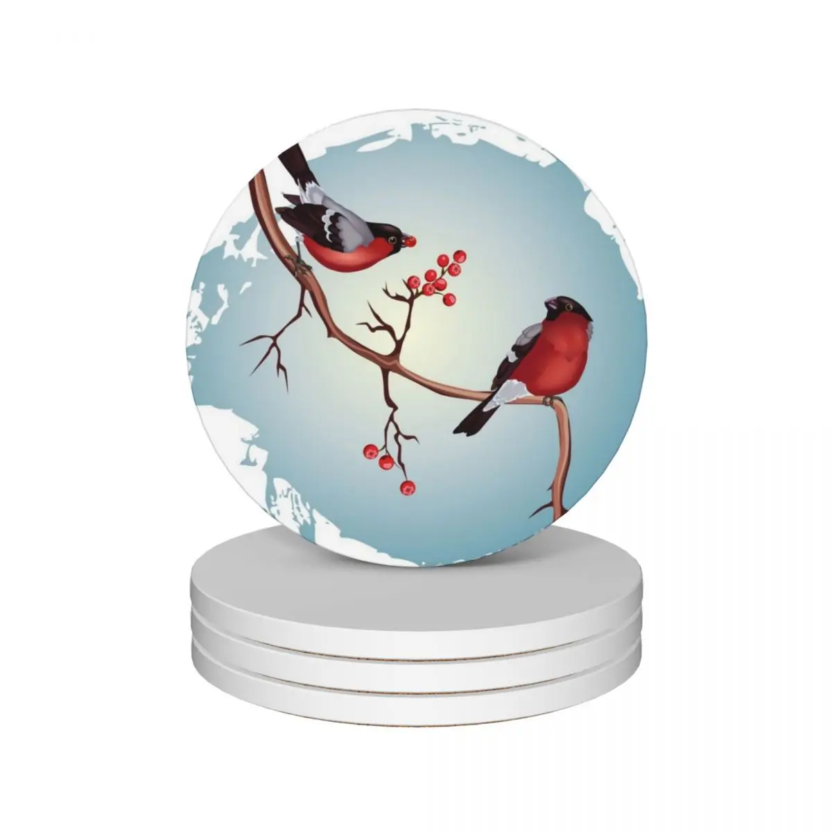 A pair of bullfinches on a branch with winter berries Ceramic Coasters (Set of 4) customized christmas Coasters
A pair of bullfinches on a branch with winter berries Ceramic Coasters (Set of 4) customized christmas Coasters