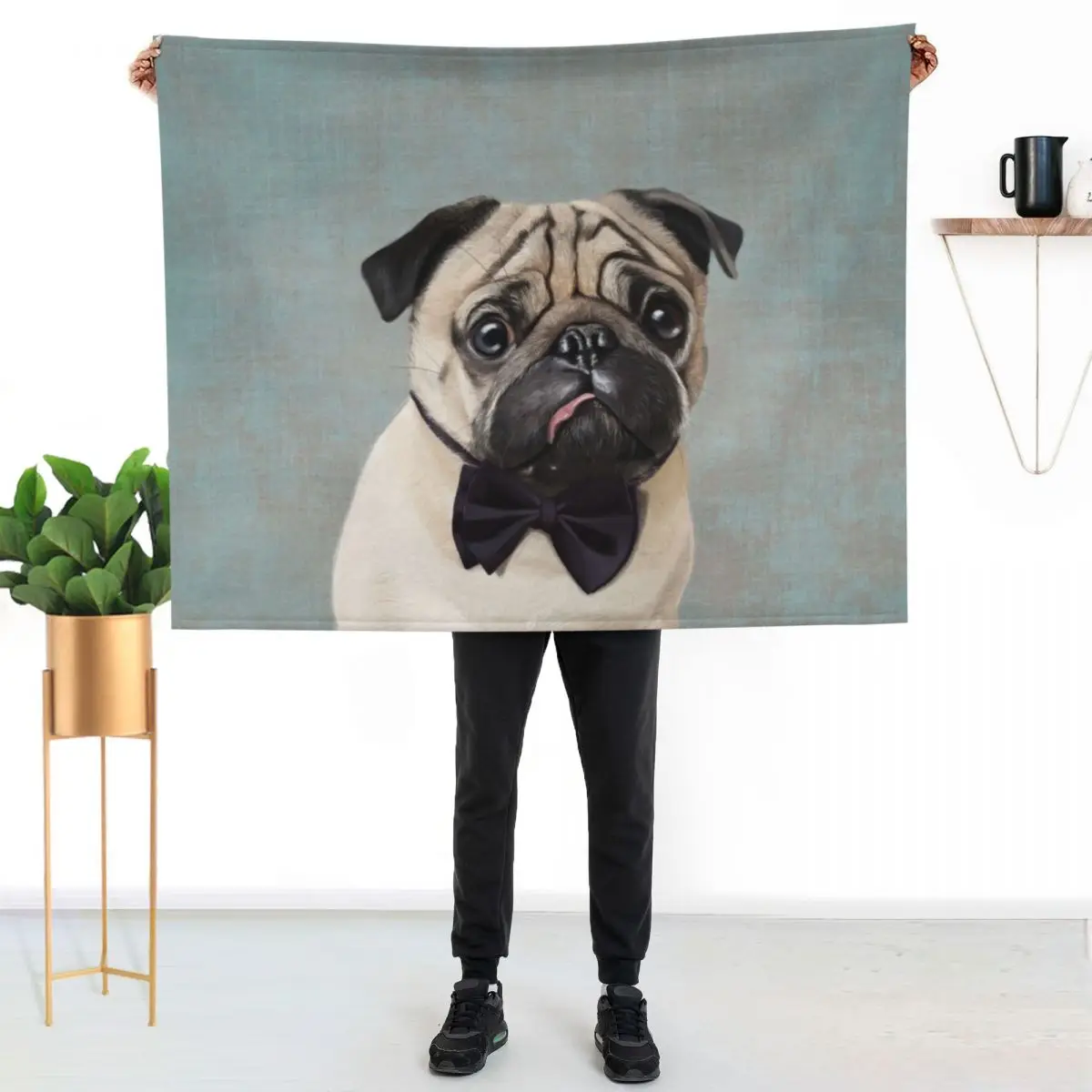Mr Pug Throw Blanket Anti Shedding Soft Fuzzy Blanket for Home
Mr Pug Throw Blanket Anti Shedding Soft Fuzzy Blanket for Home