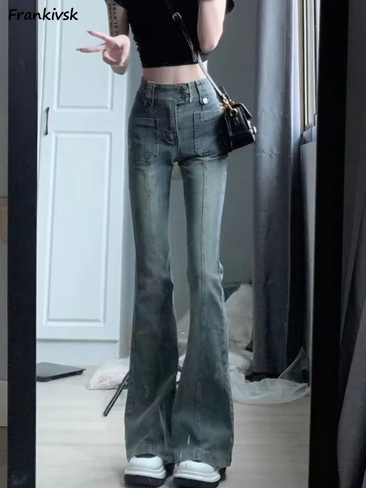 Women Jeans Korean Style Retro High Waist Spicy Girl Slim Streetwear Stretchy Fashion Versatile Pantalones Button Design INS
Women Jeans Korean Style Retro High Waist Spicy Girl Slim Streetwear Stretchy Fashion Versatile Pantalones Button Design INS