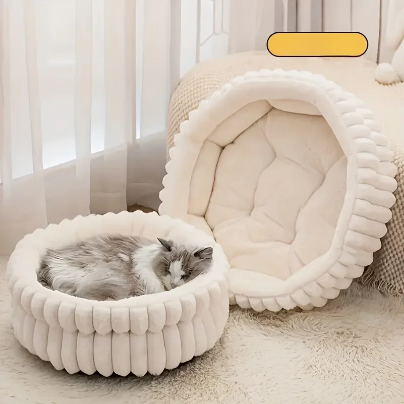 Round Plush Pet Bed for Cats & Rabbits, Thick Warming Donut Cushion with High Sides, No Assembly Needed Easy-Clean Small Dog Bed
Round Plush Pet Bed for Cats & Rabbits, Thick Warming Donut Cushion with High Sides, No Assembly Needed Easy-Clean Small Dog Bed