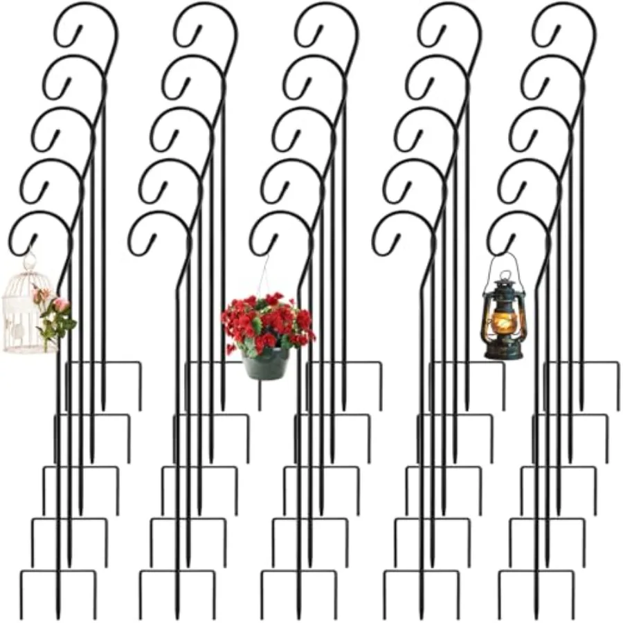 24 Pcs 32 Inch Shepherds Hooks for Outdoor Bulk Garden Hooks for Hanging Plants Lanterns Bird Feeders Solar Lights Mason Jars W
24 Pcs 32 Inch Shepherds Hooks for Outdoor Bulk Garden Hooks for Hanging Plants Lanterns Bird Feeders Solar Lights Mason Jars W