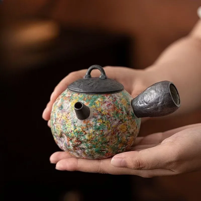 225ML Rock Painted Time Zen Pot Chinese Retro Brewing Teapot Household Kung Fu TeaSet Ceramic Teapot Anti-scalding Hand Side Pot
225ML Rock Painted Time Zen Pot Chinese Retro Brewing Teapot Household Kung Fu TeaSet Ceramic Teapot Anti-scalding Hand Side Pot