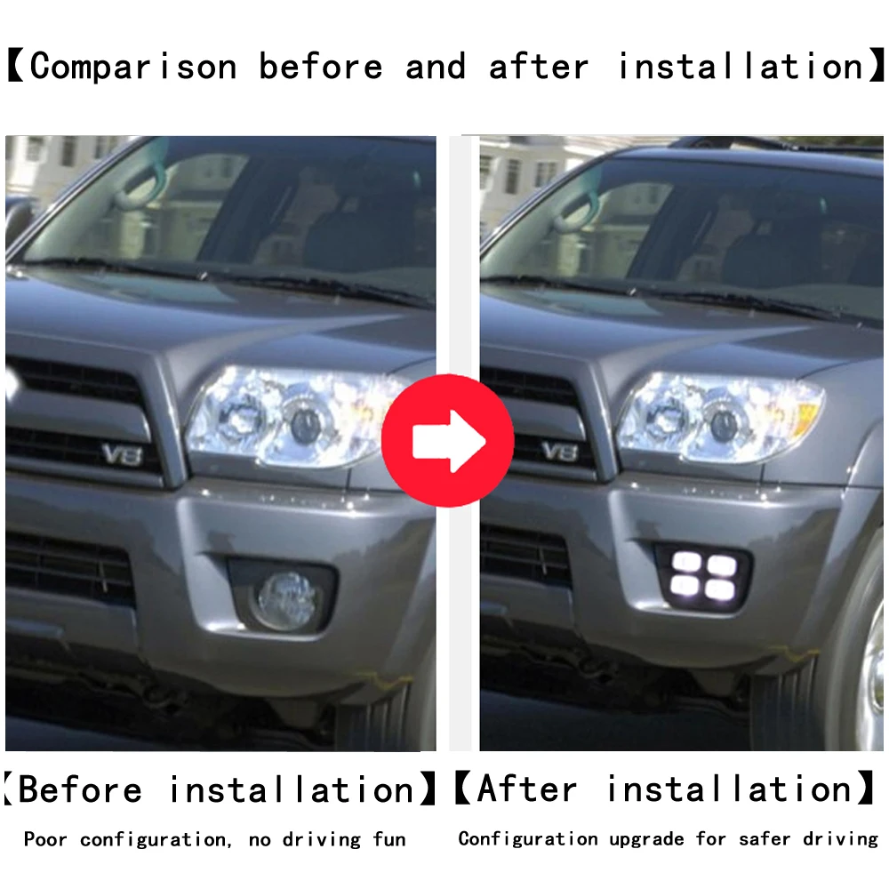 Car LED Daytime Running Light For Toyota 4Runner N21 2006 2007 2008 2009 Decoration Daylight Auto Turn Signal Indicator DRL
Car LED Daytime Running Light For Toyota 4Runner N21 2006 2007 2008 2009 Decoration Daylight Auto Turn Signal Indicator DRL