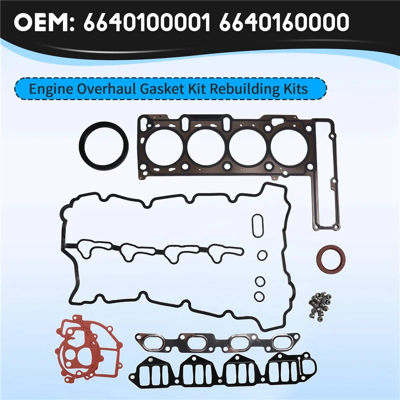 Reliable-6640100001 Car Engine Overhaul Gasket Kit Rebuilding Kits For Ssangyong Actyon Kyron 2.0 Rexton +D20DT 6640160000
Reliable-6640100001 Car Engine Overhaul Gasket Kit Rebuilding Kits For Ssangyong Actyon Kyron 2.0 Rexton +D20DT 6640160000