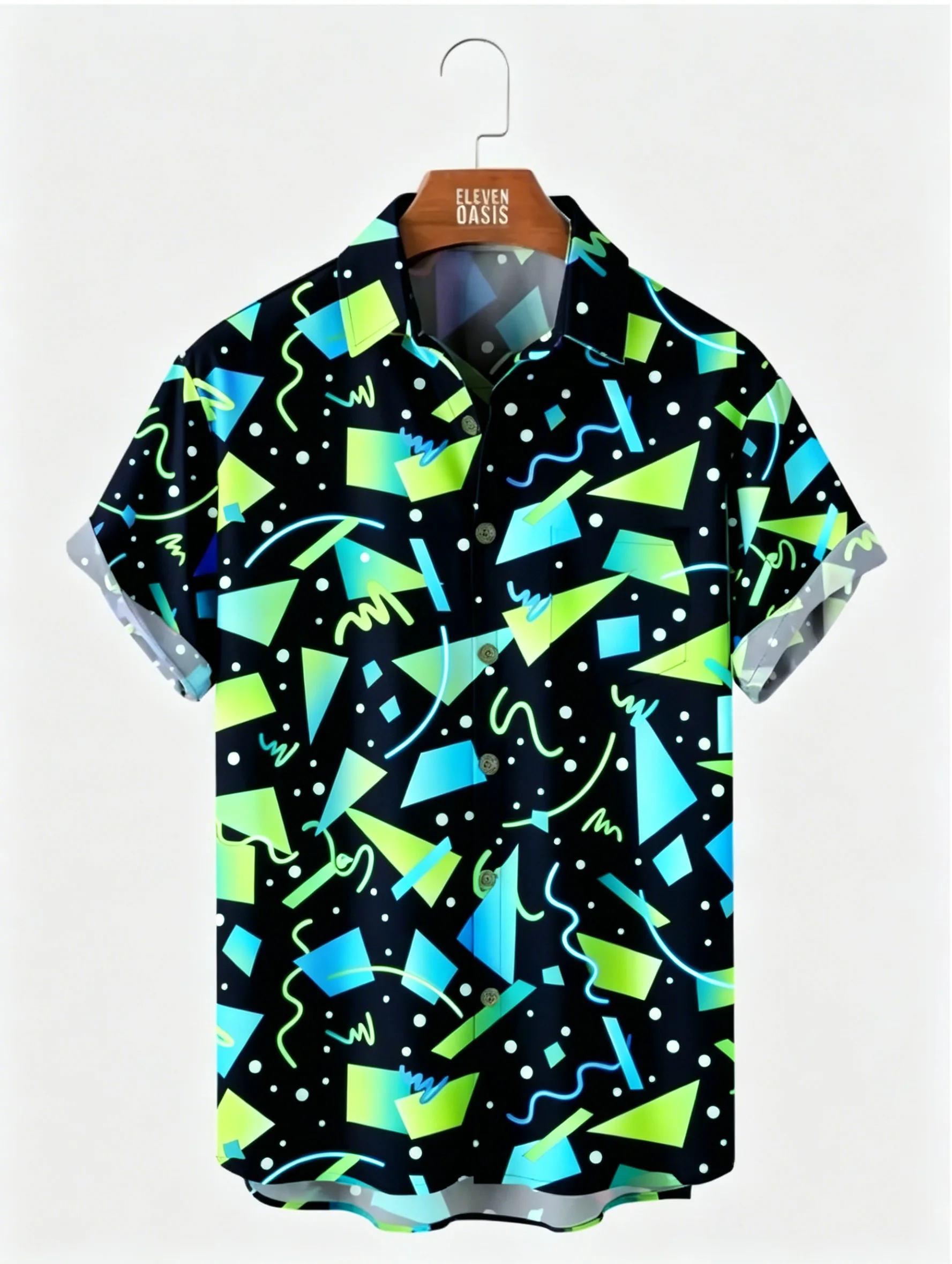 Men's Spring Summer Lapel Shirt, 80s Retro Geometric Graffiti Print Casual Tops for Daily Street Vacation Outfit
Men's Spring Summer Lapel Shirt, 80s Retro Geometric Graffiti Print Casual Tops for Daily Street Vacation Outfit