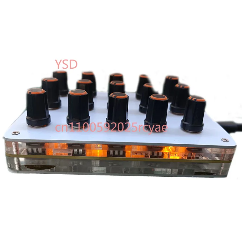 15 Knob Knob Custom CC Information Volume USB-C interface Music Hosting Software MIDI Controller
15 Knob Knob Custom CC Information Volume USB-C interface Music Hosting Software MIDI Controller