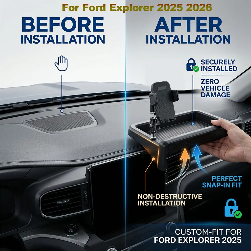 Car Phone Holder For Ford Explorer 2025 2026 Dashboard Storage Tray w/ Car Phone Holder Screen Fixed Base Car Accessories
Car Phone Holder For Ford Explorer 2025 2026 Dashboard Storage Tray w/ Car Phone Holder Screen Fixed Base Car Accessories