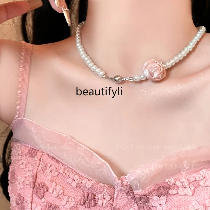 French Entry Lux High-Grade Magnetic Buckle Pearl Flower Necklace Light Luxury Clavicle Necklace Accessories for Women
French Entry Lux High-Grade Magnetic Buckle Pearl Flower Necklace Light Luxury Clavicle Necklace Accessories for Women