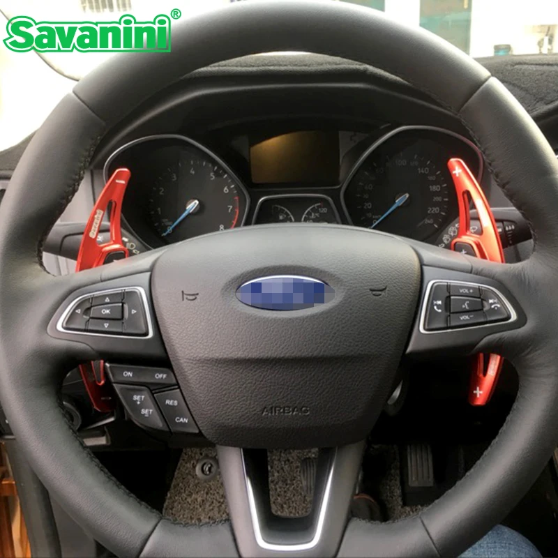 Savanini 2pcs Aluminum Steering Wheel Shift Paddles Shifter Extension For Ford Kuga / Focus (2015-2018) auto car styling
Savanini 2pcs Aluminum Steering Wheel Shift Paddles Shifter Extension For Ford Kuga / Focus (2015-2018) auto car styling