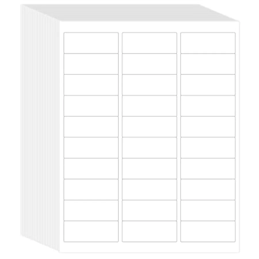 Printable Address Labels 1" x 2-5/8" 15000 Labels 30 per Sheet Blank Mailing Labels for Envelopes 0
Printable Address Labels 1" x 2-5/8" 15000 Labels 30 per Sheet Blank Mailing Labels for Envelopes 0