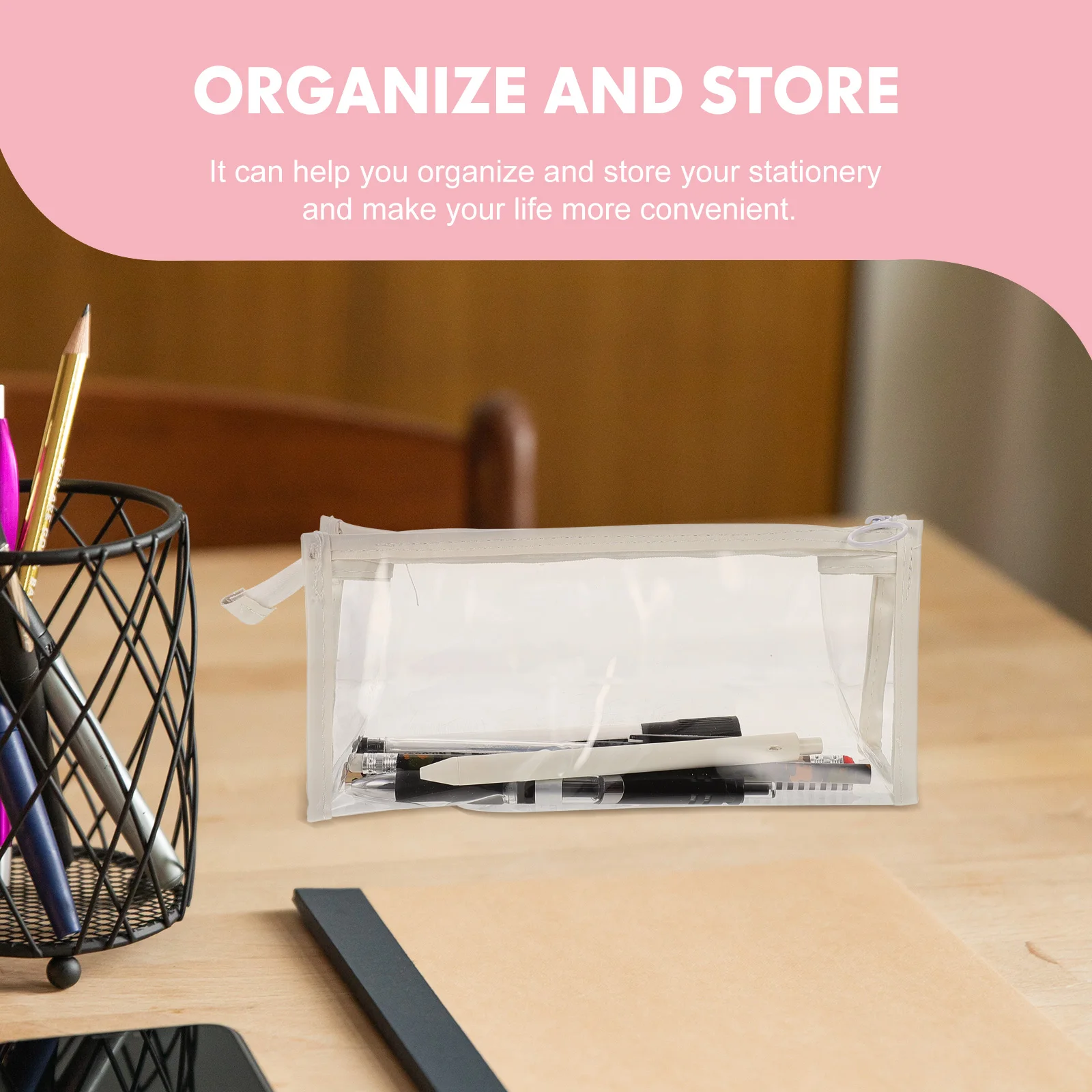 2pcs PVC Pen Storage Bags Large Capacity Pencil Pouches Stationery Organizers Compact Design For Students Office Workers
2pcs PVC Pen Storage Bags Large Capacity Pencil Pouches Stationery Organizers Compact Design For Students Office Workers