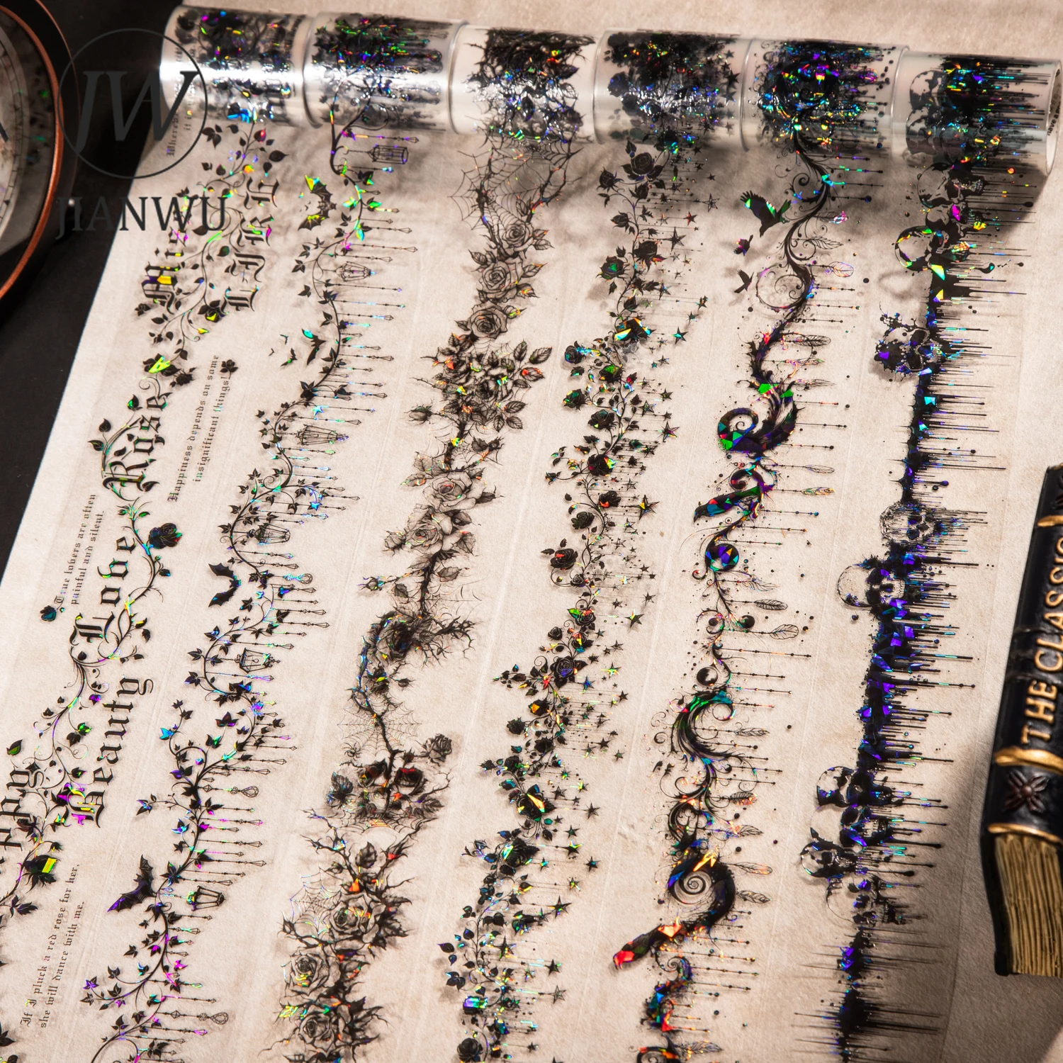 JIANWU Серия «Контракт Тёмной Ночи» винтажная готическая лента-коллаж
JIANWU Серия «Контракт Тёмной Ночи» винтажная готическая лента-коллаж