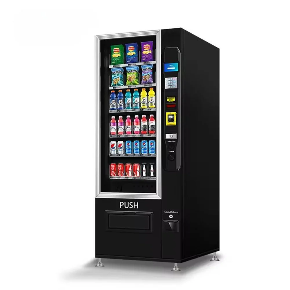 Customized Vending Machine Black Color Design Cashless Drinks and Snacks Vending Machine
Customized Vending Machine Black Color Design Cashless Drinks and Snacks Vending Machine