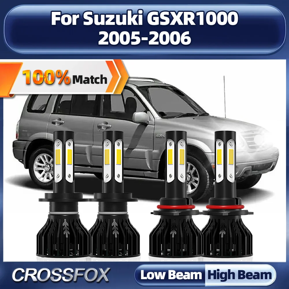 240W Canbus LED Headlight Bulbs 40000LM Canbus No Error Auto Headlamps 6000K White High Low Beam For Suzuki GSXR1000 2005 2006
240W Canbus LED Headlight Bulbs 40000LM Canbus No Error Auto Headlamps 6000K White High Low Beam For Suzuki GSXR1000 2005 2006