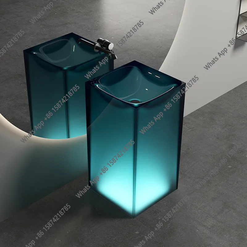 Напольная раковина для ванной комнаты от пола до потолка, цвет: прозрачная смола, художественная раковина, раковина-колонна, индивидуальный заказ
Напольная раковина для ванной комнаты от пола до потолка, цвет: прозрачная смола, художественная раковина, раковина-колонна, индивидуальный заказ