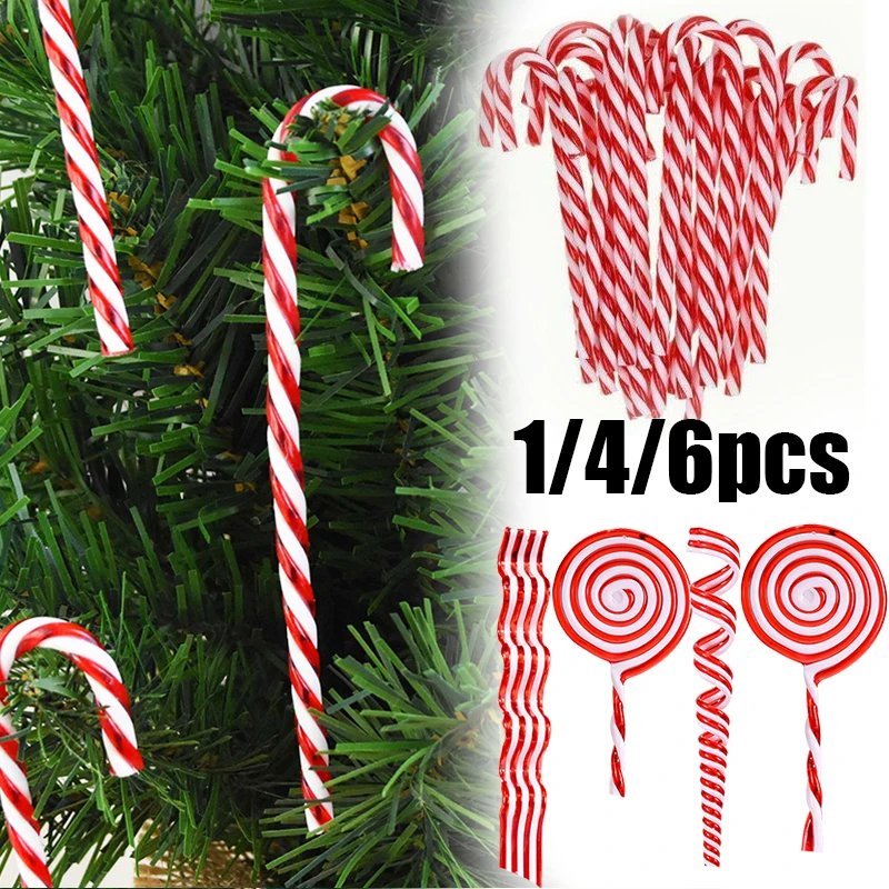 1/4/6Pcs Christmas Candy Cane Lollipop Pendants Christmas Tree Hanging Decoration For Home Xmas Ornaments New Year Navidad Gifts
1/4/6Pcs Christmas Candy Cane Lollipop Pendants Christmas Tree Hanging Decoration For Home Xmas Ornaments New Year Navidad Gifts