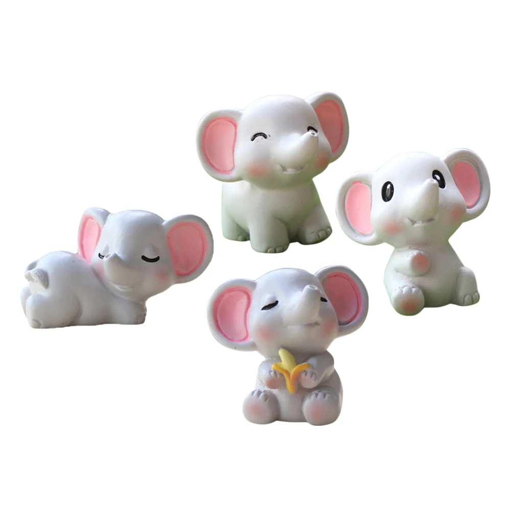 4 Pcs Elephant Figurines Resin Mini Statues Waterproof Ear Animal naments Garden Lawn Decor Household Gift Yard
4 Pcs Elephant Figurines Resin Mini Statues Waterproof Ear Animal naments Garden Lawn Decor Household Gift Yard