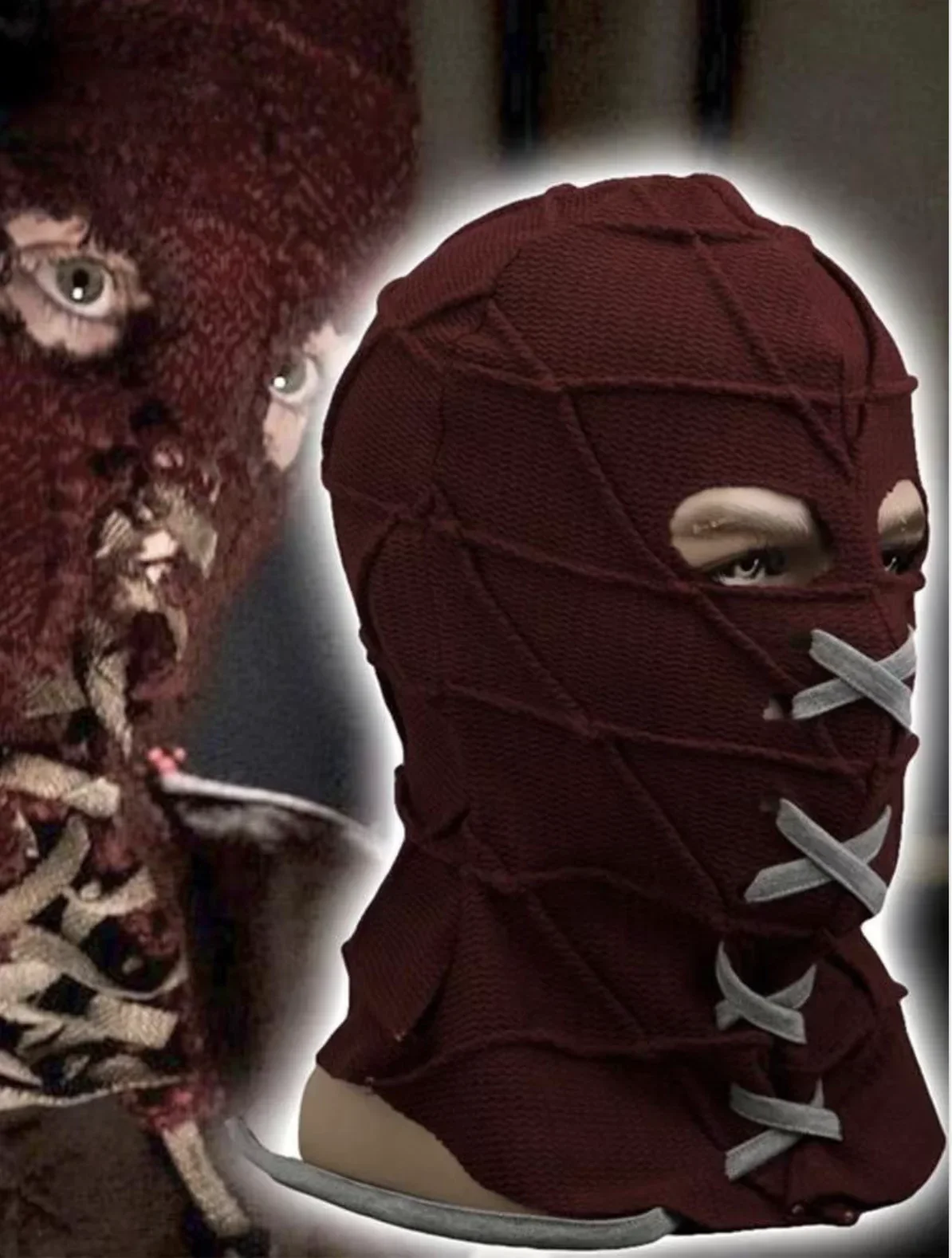 BrightBurn Cosplay Horror Mask for Kids, Red Hood, Adjustable Knitted Full Face, Scary Headgear, Halloween Party Props
BrightBurn Cosplay Horror Mask for Kids, Red Hood, Adjustable Knitted Full Face, Scary Headgear, Halloween Party Props