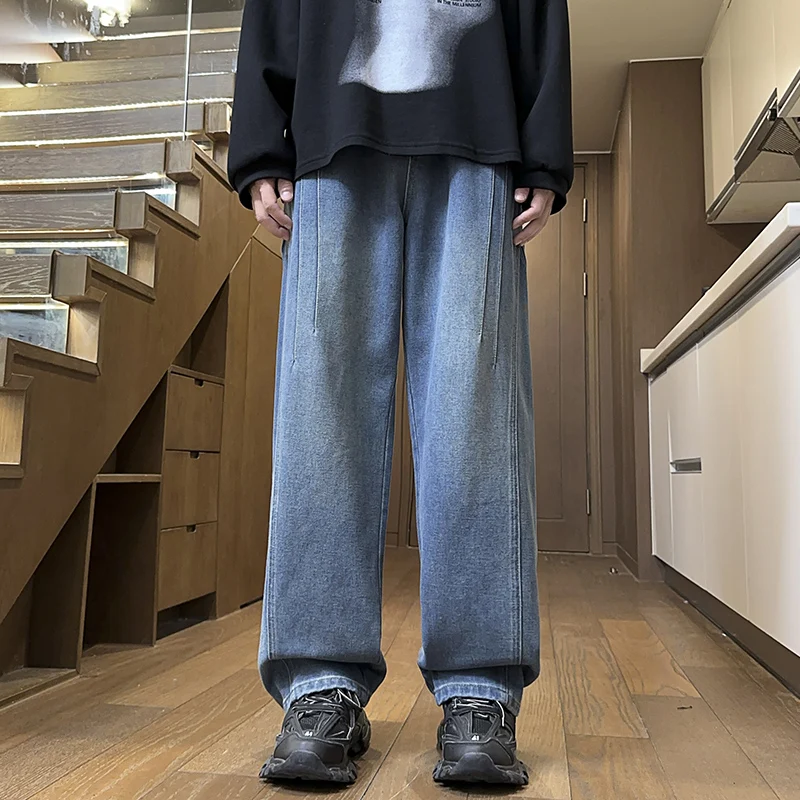 American Sle Patchwork Jeans Men's Spring Retro Trendy Straight Leg Wide Leg Long Pants High Street Loose Casual Pants
American Sle Patchwork Jeans Men's Spring Retro Trendy Straight Leg Wide Leg Long Pants High Street Loose Casual Pants