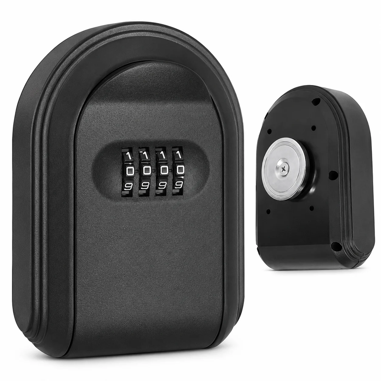 Magnetic Key Storage Box, Neodymium Magnet, Waterproof Rustproof Combination Lock, Large Capacity Black Key Holder for Outdoor
Magnetic Key Storage Box, Neodymium Magnet, Waterproof Rustproof Combination Lock, Large Capacity Black Key Holder for Outdoor