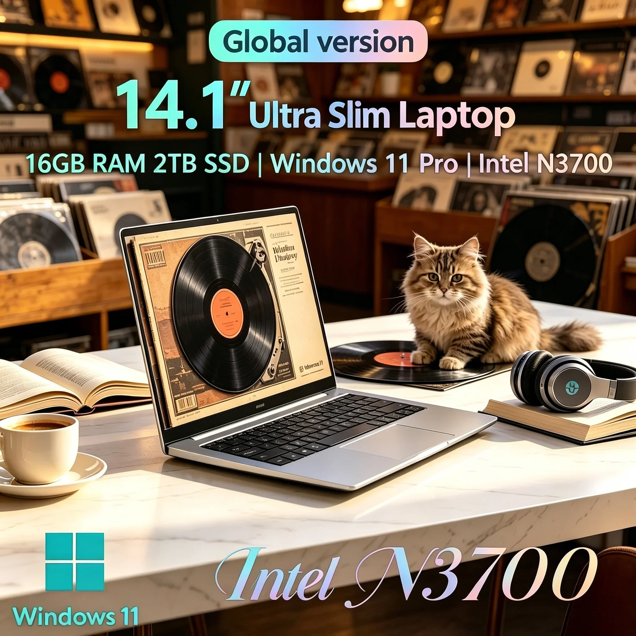 Popular Daily Use Notebook 14.1 Inch 1920*1080 HD Intel N3700 16GB RAM 2TB SSD Pre-installed Win11 Pro Laptop
Popular Daily Use Notebook 14.1 Inch 1920*1080 HD Intel N3700 16GB RAM 2TB SSD Pre-installed Win11 Pro Laptop