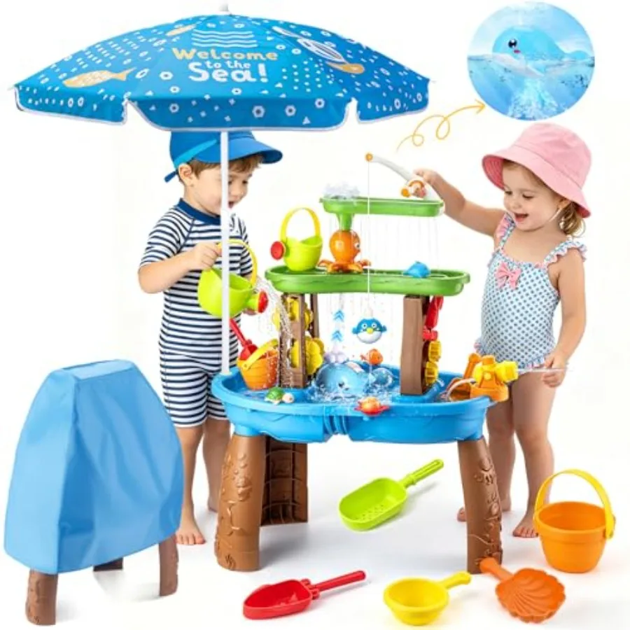 2026 Toddler Water Table and Fishing Game Set, Outdoor Water Tables Toy with Auto Electric Pump Birthday Gift for 3-8 Years Old
2026 Toddler Water Table and Fishing Game Set, Outdoor Water Tables Toy with Auto Electric Pump Birthday Gift for 3-8 Years Old