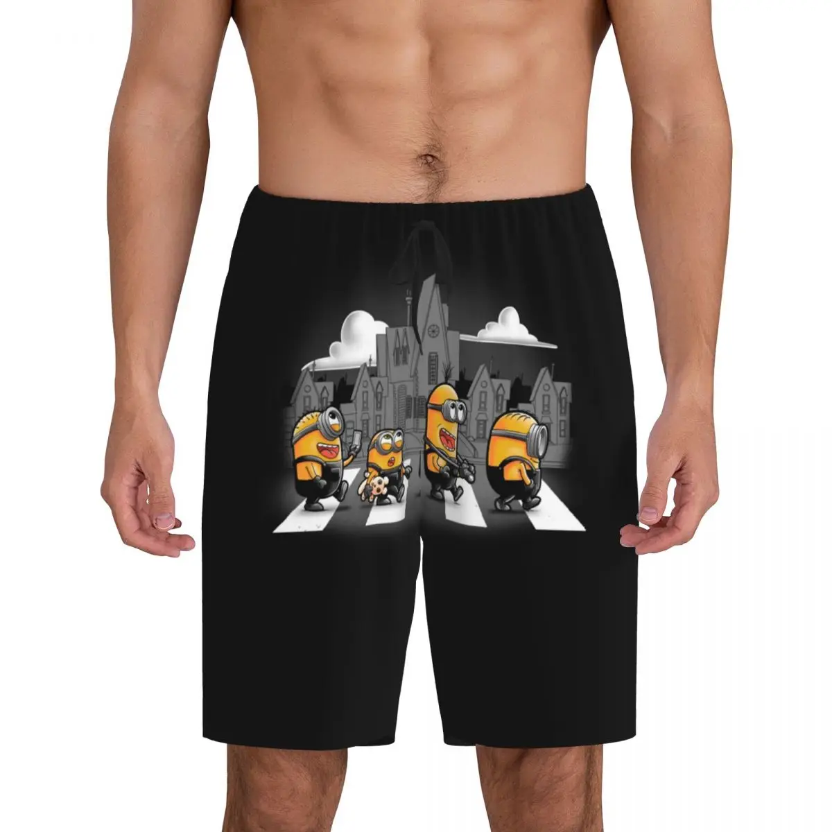 Пижамные штаны с героями мультфильмов на заказ Minions Road, мужские шорты для сна, эластичная одежда для сна, пижамы с карманами
Пижамные штаны с героями мультфильмов на заказ Minions Road, мужские шорты для сна, эластичная одежда для сна, пижамы с карманами